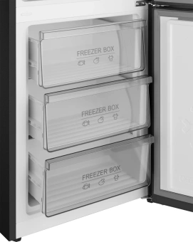 Холодильник Weissgauff WRK 2000 Total NoFrost Inverter 2-хкамерн. черный инвертер - купить недорого с доставкой в интернет-магазине