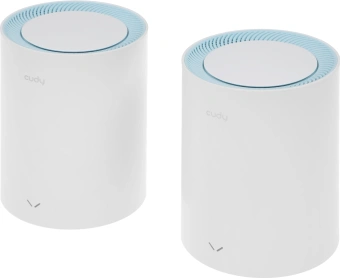 Бесшовный Mesh роутер Cudy M1200 (M1200(2-PACK)) AC1200 10/100BASE-TX белый (упак.:2шт) - купить недорого с доставкой в интернет-магазине