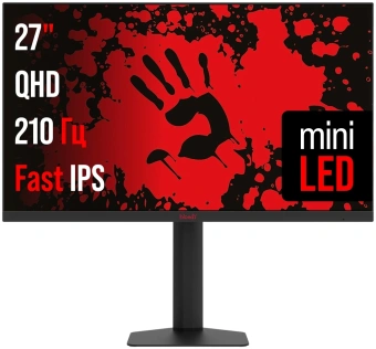 Монитор Bloody 27" MN1X черный IPS LED 1ms 16:9 HDMI M/M матовая HAS Piv 600cd 178гр/178гр 2560x1440 210Hz G-Sync FreeSync DP 2K 5.84кг - купить недорого с доставкой в интернет-магазине