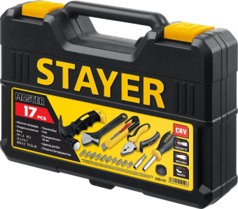 Набор инструментов Stayer 2205-H17 17 предметов (жесткий кейс) - купить недорого с доставкой в интернет-магазине