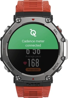 Смарт-часы Amazfit T-Rex 3 A2323 48.5мм 1.5" AMOLED корп.темно-серый рем.красный разм.брасл.:145-210мм (1746757) - купить недорого с доставкой в интернет-магазине