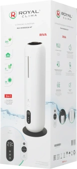 Увлажнитель воздуха Royal Clima RUH-RV300/8.0E-WT 28Вт (ультразвуковой) белый/черный - купить недорого с доставкой в интернет-магазине
