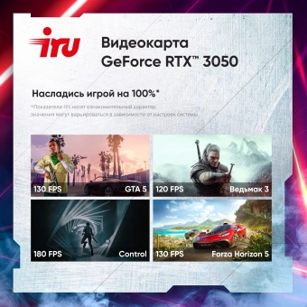 ПК IRU Tactio 320A5GE MT Ryzen 5 5600 (3.5) 32Gb SSD512Gb RTX3050 8Gb без ОС GbitEth 500W черный (RUS) (2116816) - купить недорого с доставкой в интернет-магазине