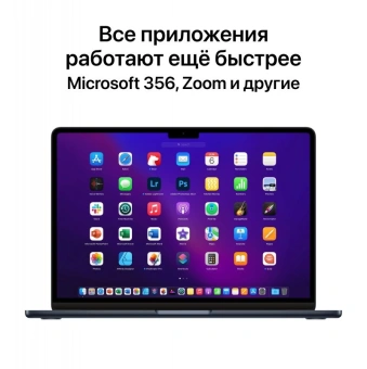 Ноутбук Apple MacBook Air A2681 M2 8 core 16Gb SSD256Gb/10 core GPU 13.6" IPS (2560x1664) macOS grey space WiFi BT Cam (Z15S007CE) - купить недорого с доставкой в интернет-магазине