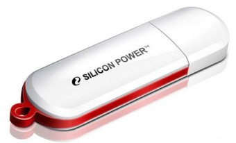 Флеш Диск Silicon Power 8GB LuxMini 320 SP008GBUF2320V1W USB2.0 белый - купить недорого с доставкой в интернет-магазине