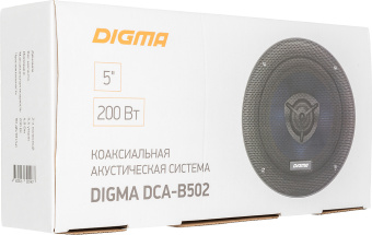 Колонки автомобильные Digma DCA-B502 200Вт 90дБ 4Ом 13см (5дюйм) (ком.:2кол.) коаксиальные двухполосные - купить недорого с доставкой в интернет-магазине