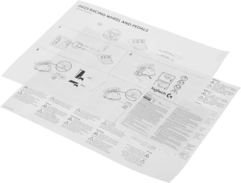 Руль Logitech G923 10кноп. (с педалями) черный - купить недорого с доставкой в интернет-магазине