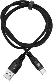 Кабель Digma DG-USBA-С-1M-27W USB (m)-USB Type-C (m) 1м черный - купить недорого с доставкой в интернет-магазине