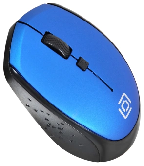 Мышь Оклик 488MW черный/синий оптическая 1600dpi беспров. USB для ноутбука 4but (1196569) - купить недорого с доставкой в интернет-магазине