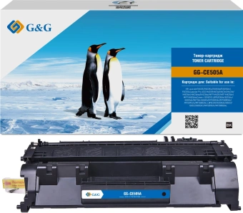 Картридж лазерный G&G GG-CE505A UNIVERSAL черный (2300стр.) для HP LaserJet P2035, P2035n, P2055d, P2055dn, P2055x; LaserJet Pro 400 M401, M401a, M401n, M401d, M401dn, M401dne, M401dw, MFP M425, MFP M425dn, MFP M425dw Canon i-SENSYS LBP6300dn, 6310d - купить недорого с доставкой в интернет-магазине