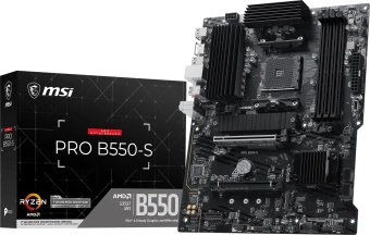 Материнская плата MSI PRO B550-S Soc-AM4 AMD B550 4xDDR4 ATX AC`97 8ch(7.1) GbLAN RAID+HDMI - купить недорого с доставкой в интернет-магазине