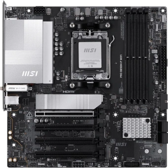 Материнская плата MSI PRO B850M-P WIFI SocketAM5 AMD B850 4xDDR5 mATX AC`97 8ch(7.1) 5Gigabit RAID+HDMI+DP - купить недорого с доставкой в интернет-магазине