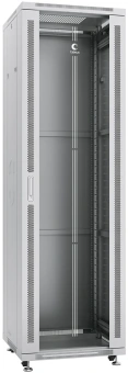 Шкаф коммутационный Cabeus (SH-05C-42U60/80) напольный 42U 600x800мм пер.дв.стекл металл 800кг серый 700мм 2055мм IP20 сталь - купить недорого с доставкой в интернет-магазине