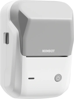 Термопринтер Niimbot B1 (1746887) 203dpi 50мм/с/USB/BT для печ.этик. серебристый - купить недорого с доставкой в интернет-магазине