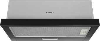 Вытяжка встраиваемая Hyundai HBH 6230 BK черный управление: кулисные переключатели (1 мотор) - купить недорого с доставкой в интернет-магазине