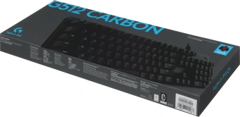 Клавиатура Logitech G512 Carbon Red Linear механическая черный USB Multimedia for gamer LED (920-009374) - купить недорого с доставкой в интернет-магазине