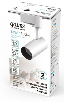 Система трековая Gauss TR079 12Вт 4000K цв.св.:белый нейтральный белый - купить недорого с доставкой в интернет-магазине