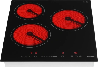 Варочная поверхность Hyundai HHE 4554 BG черный - купить недорого с доставкой в интернет-магазине