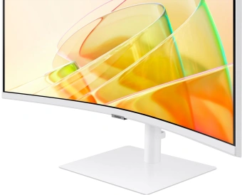 Монитор Samsung 34" ViewFinity S6 S34C650TAUXEN белый VA LED 5ms 21:9 HDMI M/M полуматовая HAS Piv 350cd 178гр/178гр 3440x1440 100Hz FreeSync DP Ultra WQHD USB 8.1кг - купить недорого с доставкой в интернет-магазине