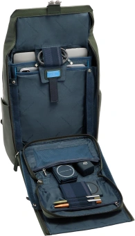 Рюкзак мужской Piquadro Tebe CA7158W144/VE хаки натур.кожа - купить недорого с доставкой в интернет-магазине