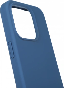 Чехол (клип-кейс) Deppa для Apple iPhone 15 Pro Liquid Silicone синий - купить недорого с доставкой в интернет-магазине