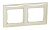 Рамка Legrand Valena 774352 лицевая 2x горизонтальный монтаж поликарбонат слоновая кость