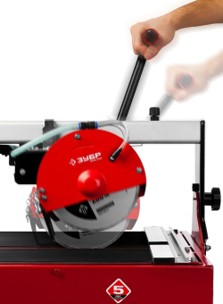 Плиткорез электрический Зубр ЭП-300-1500C 1500Вт красный/черный - купить недорого с доставкой в интернет-магазине