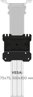 Кронштейн для телевизора Onkron CR1S черный 10"-40" макс.30кг потолочный поворот и наклон - купить недорого с доставкой в интернет-магазине