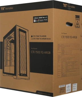 Корпус Thermaltake CTE T500 TG ARGB черный без БП ATX 11x120mm 8x140mm 2xUSB3.0 audio bott PSU - купить недорого с доставкой в интернет-магазине