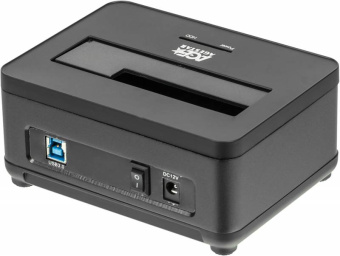 Док-станция для HDD AgeStar 3UBT7 SATA III USB3.0 пластик/алюминий черный 1 - купить недорого с доставкой в интернет-магазине