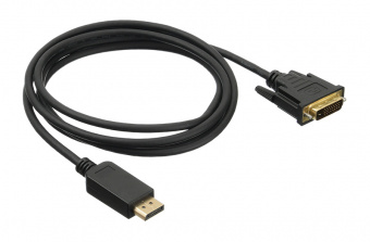 Кабель аудио-видео Buro 1.1v DisplayPort (m)/DVI-D (Dual Link) (m) 2м. Позолоченные контакты черный (BHP DPP_DVI-2) - купить недорого с доставкой в интернет-магазине