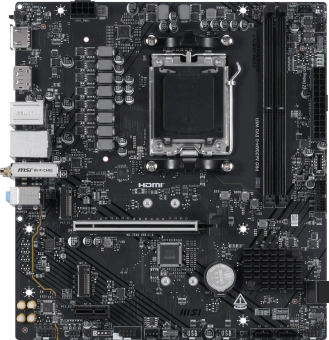 Материнская плата MSI PRO A620AM-G EVO WIFI Socket AM5 AMD A620A 2xDDR5 mATX AC`97 8ch(7.1) 2.5Gg RAID+VGA+HDMI+DP - купить недорого с доставкой в интернет-магазине