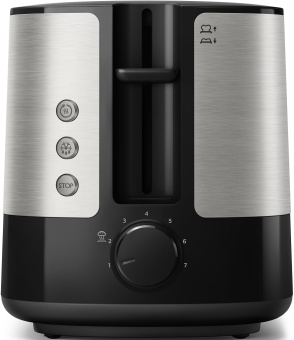 Тостер Philips HD2637/90 830Вт черный/серебристый - купить недорого с доставкой в интернет-магазине