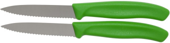 Набор ножей кухон. Victorinox Swiss Classic (6.7636.L114B) компл.:2предм. салатовый блистер - купить недорого с доставкой в интернет-магазине