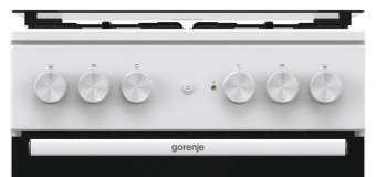 Плита Комбинированная Gorenje GK5A21WH белый/черный (стеклянная крышка) реш.сталь - купить недорого с доставкой в интернет-магазине