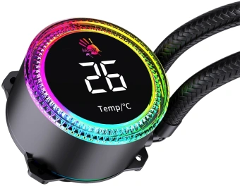 Система водяного охлаждения Bloody BD-LC240ARGB2 ARGB Soc-AM5/AM4/1200/1700/1851 черный 4-pin 22-35dB Al+Cu LCD 260W 1100gr Ret (BD-LC240ARGB2-BK) - купить недорого с доставкой в интернет-магазине