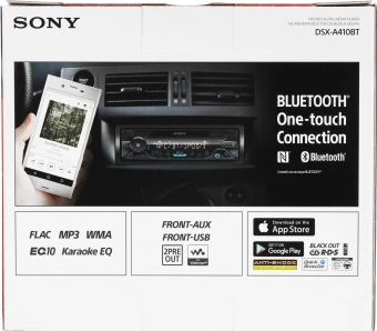 Автомагнитола Sony DSX-A410BT 1DIN 4x55Вт v3.0 RDS - купить недорого с доставкой в интернет-магазине
