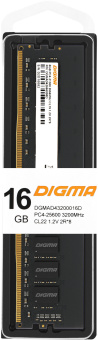 Память DDR4 16Gb 3200MHz Digma DGMAD43200016D RTL PC4-25600 CL22 DIMM 288-pin 1.2В dual rank - купить недорого с доставкой в интернет-магазине