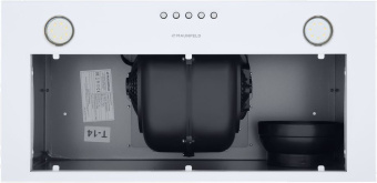 Вытяжка встраиваемая Maunfeld Crosby Power 50 белый управление: кнопочное (1 мотор) - купить недорого с доставкой в интернет-магазине