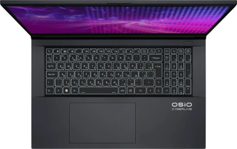 Ноутбук Osio CyberLine C170i-002 Core i5 12600H 16Gb SSD512Gb NVIDIA GeForce RTX4050 6Gb 17.3" IPS FHD (1920x1080) без ОС dk.grey WiFi BT Cam 3410mAh - купить недорого с доставкой в интернет-магазине