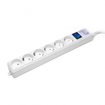 Сетевой фильтр Powercube SPG(5+1)-16B-1,9М-WHITE 1.9м (6 розеток) белый (коробка) - купить недорого с доставкой в интернет-магазине