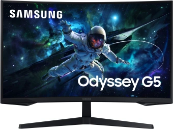 Монитор Samsung 32" Odyssey G5 S32CG550EI черный VA LED 1ms 16:9 HDMI матовая 300cd 178гр/178гр 2560x1440 165Hz FreeSync DP 2K USB 5.2кг - купить недорого с доставкой в интернет-магазине