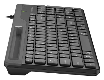 Клавиатура A4Tech FK25 черный/серый USB slim (FK25 BLACK) кабель 1.5м - купить недорого с доставкой в интернет-магазине