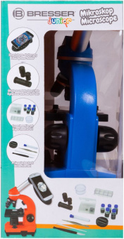 Микроскоп Bresser Junior Biolux SEL монокуляр 401600x на 3 объектива синий - купить недорого с доставкой в интернет-магазине