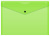 Конверт на кнопке Бюрократ Double Neon DNEPK803A4LETT A4 гориз. пластик 0.18мм салатовый - купить недорого с доставкой в интернет-магазине