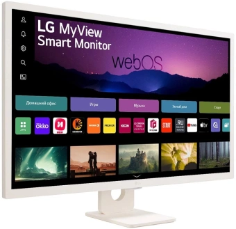 Монитор LG 31.5" MyView 32SR50F-W белый IPS LED 16:9 HDMI M/M матовая 250cd 178гр/178гр 1920x1080 60Hz FHD USB 6.6кг - купить недорого с доставкой в интернет-магазине
