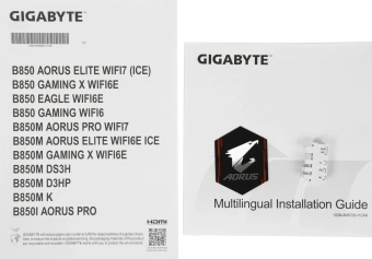 Материнская плата Gigabyte B850M AORUS ELITE WIFI6E ICE Socket AM5 AMD B850 4xDDR5 mATX AC`97 8ch(7.1) 2.5Gg RAID+DP - купить недорого с доставкой в интернет-магазине