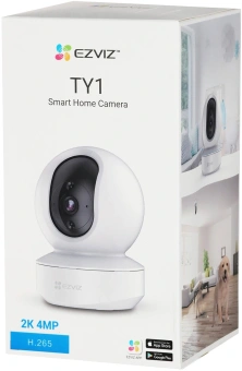 Камера видеонаблюдения IP Ezviz CS-TY1 (ЗМР) Wi-Fi 4-4мм цв. корп.:белый - купить недорого с доставкой в интернет-магазине