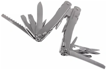 Мультитул Victorinox SwissTool Spirit X (3.0235.L) 105мм 35функц. мини-отвертка/штопор/набор бит/чехол кожаный серебристый карт.коробка - купить недорого с доставкой в интернет-магазине