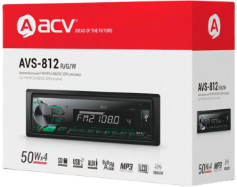 Автомагнитола ACV AVS-812G 1DIN 4x50Вт (32208) - купить недорого с доставкой в интернет-магазине